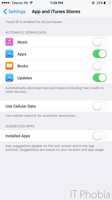 iOS 9 Battery Drain App and iTunes Stores