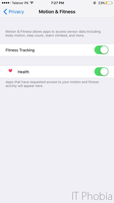 iOS 9 Battery drain Motion & Fitness