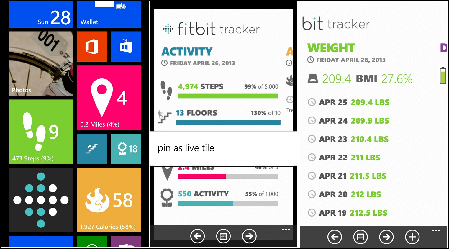 Fitbit app for windows 10 - Windows phone notification