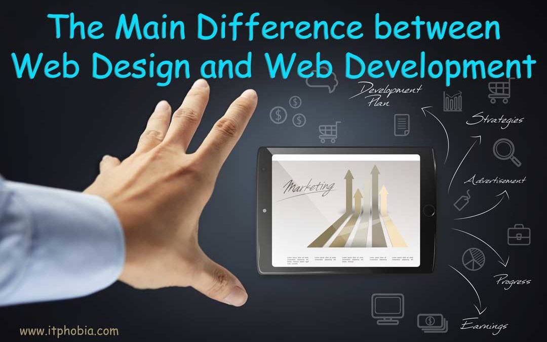 difference between web design and web development featured image