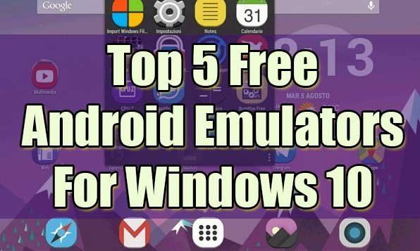 android emulator for windows 10 featured image