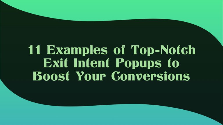 exit intent popups
