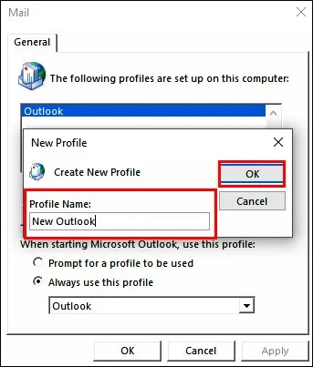 How do I fix Outlook profile problems